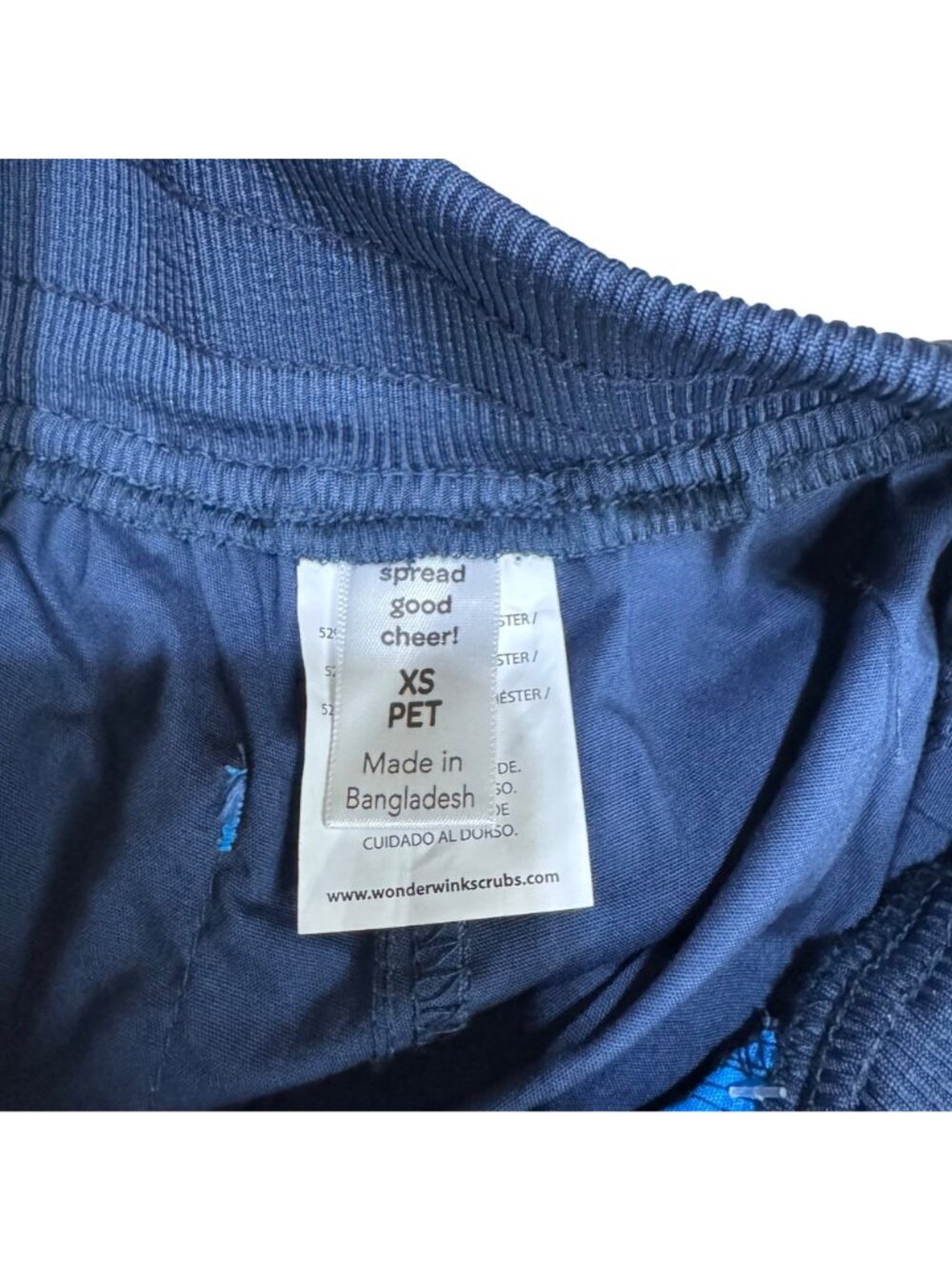 Wonderwink Petite Modern Fit Joggers Cargo Scrub Pants XS Petite Navy Blue NEW - Picture 5 of 8